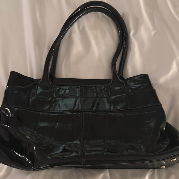 Kate Spade Elegant Black Patent Leather Handbag - Picture 4 of 5